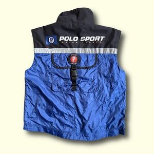 Rare Vintage Men’s Polo Sport Ralph Lauren Full Zip Vest Size Medium